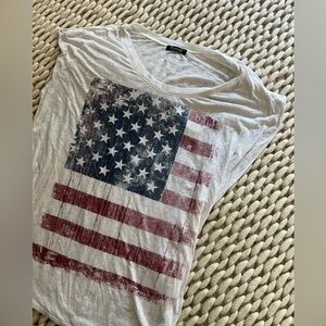 Signorelli size large American flag tshirt slub material
